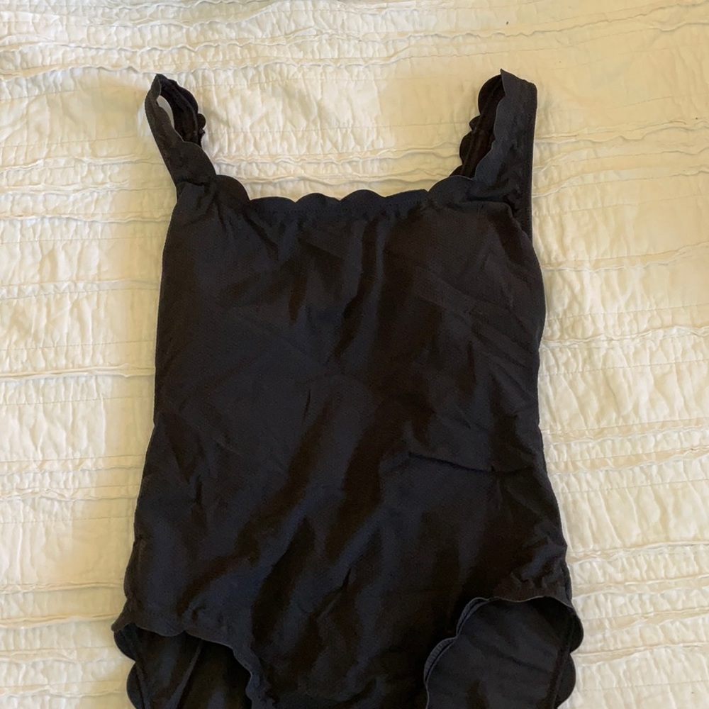 Jcrew Black One Piece Swimming Suit
